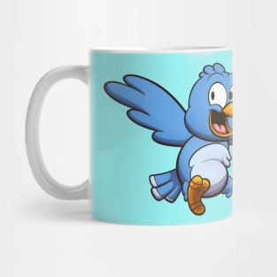 Cute Flying Blue Bird Mug